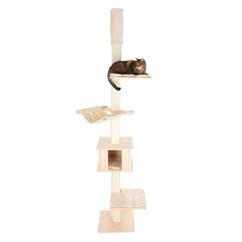 arbre a chat bois clair design sous plafond