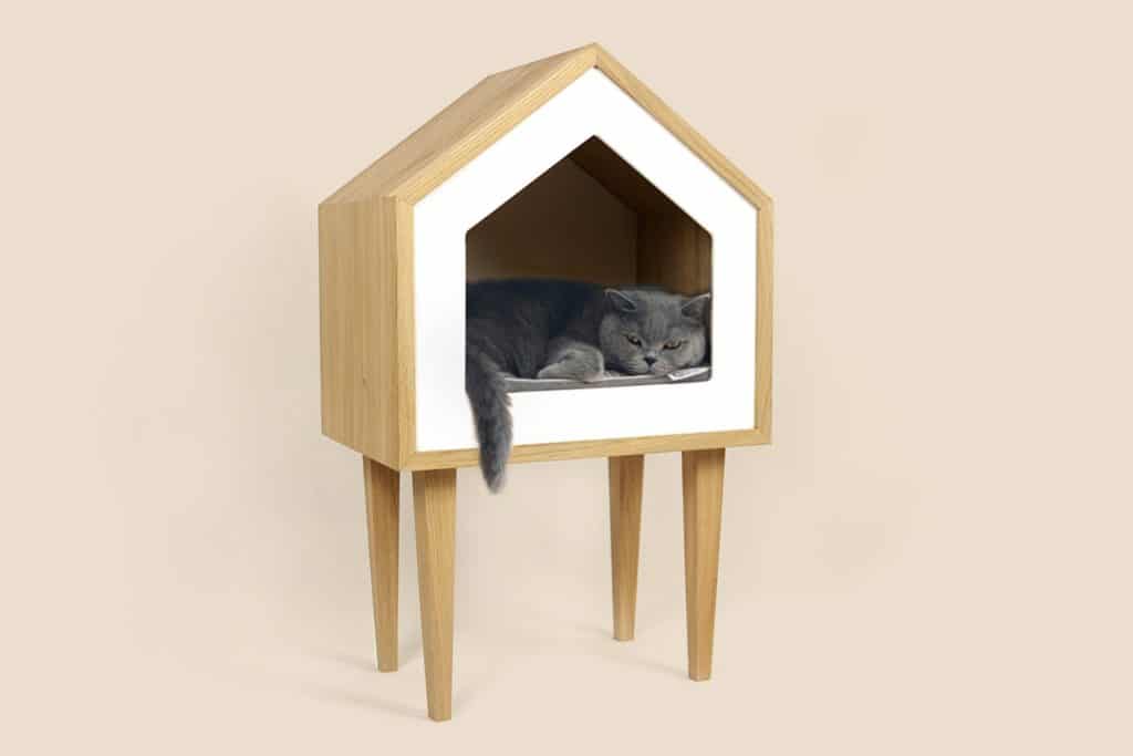 niche maison toit bois