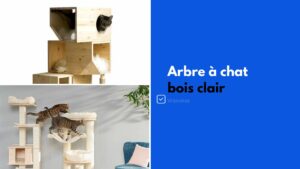 arbre a chat en bois clair