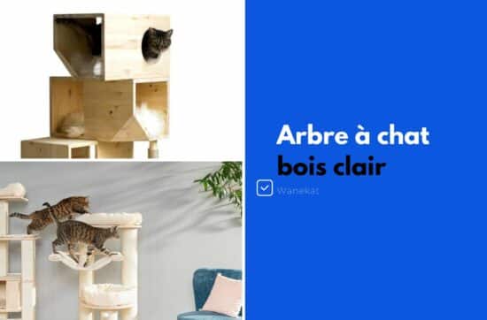 arbre a chat en bois clair