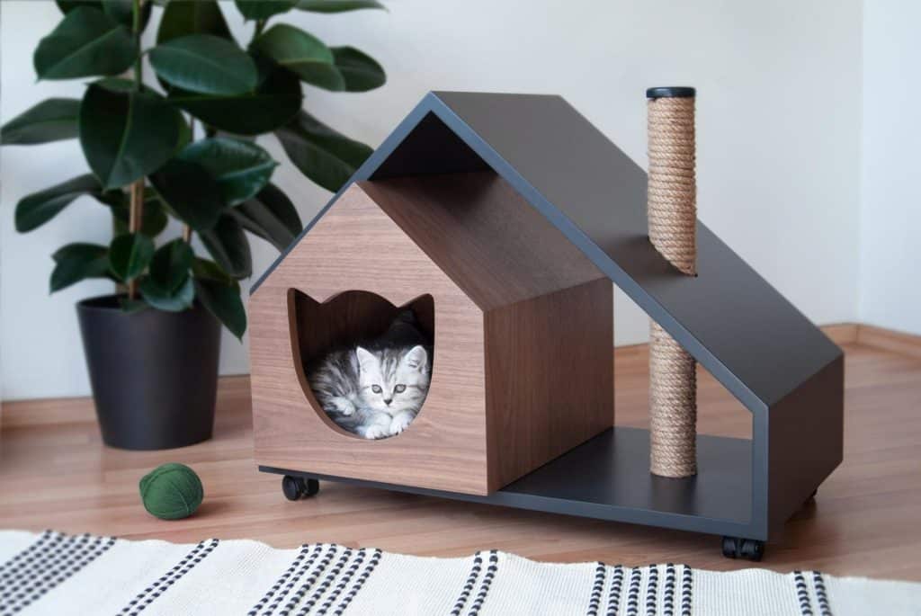 niche chat maison roulettes