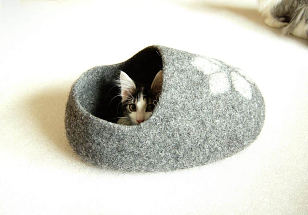 pantoufle grotte chat