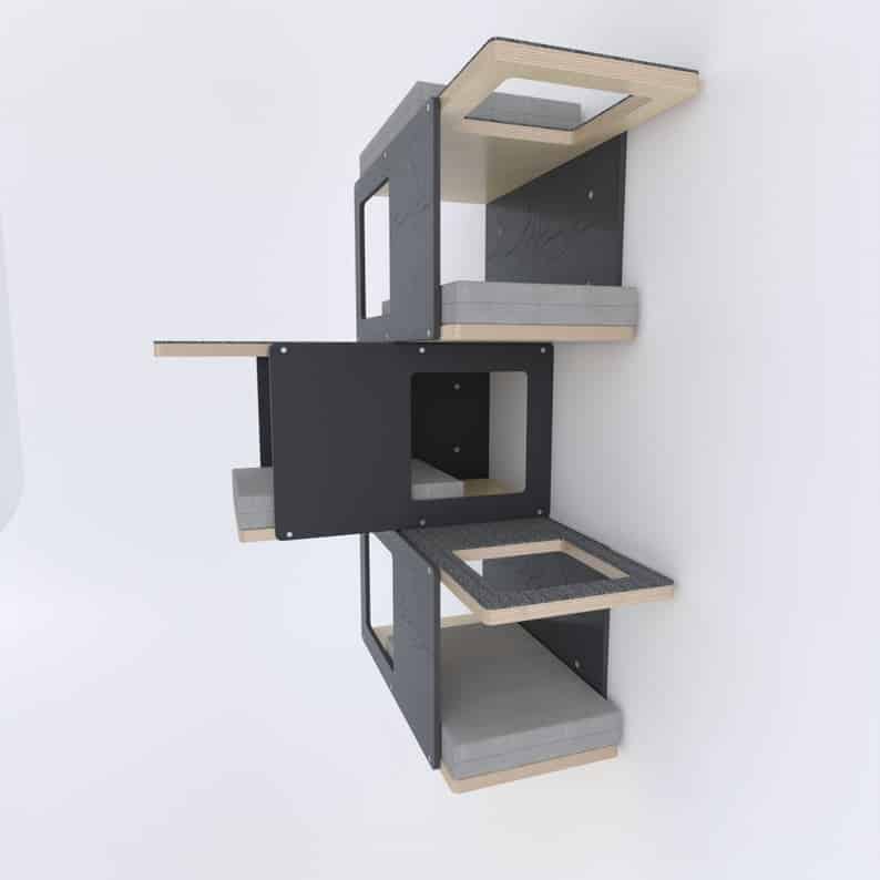 arbre a chat luxe design mur epure