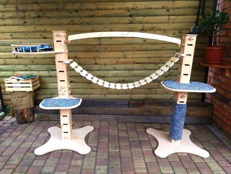 arbre a chat latte en contreplaque