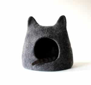 grotte chat de luxe en laine