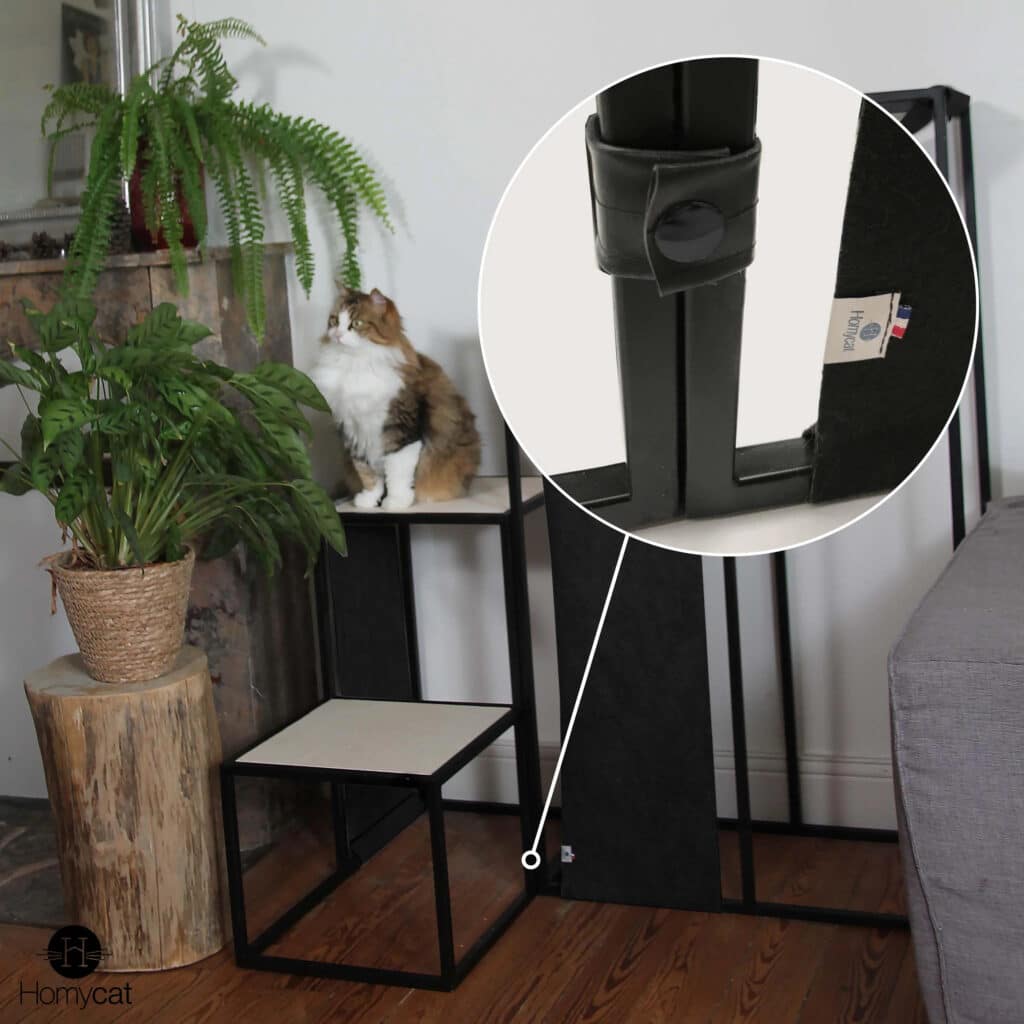 systeme attache arbre a chat modulable homycat