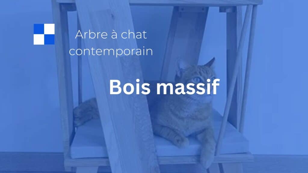 arbre a chat contemporain bois massif
