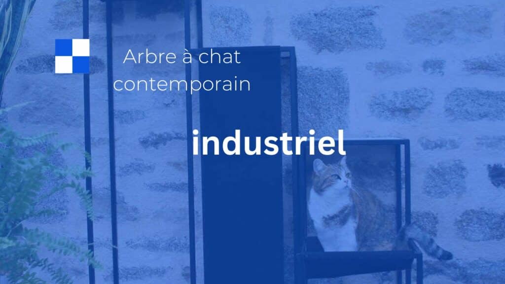 arbre a chat contemporain style industriel