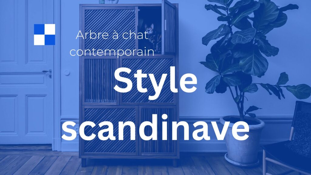 arbre a chat contemporain style scandinave