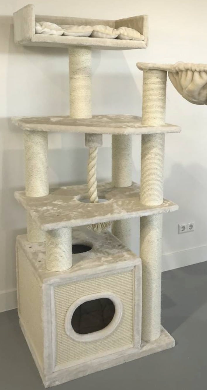 arbre a chat xxl 1 siege cat relax 2 plateformes 1 niche caisson 1 hamac rhrquality