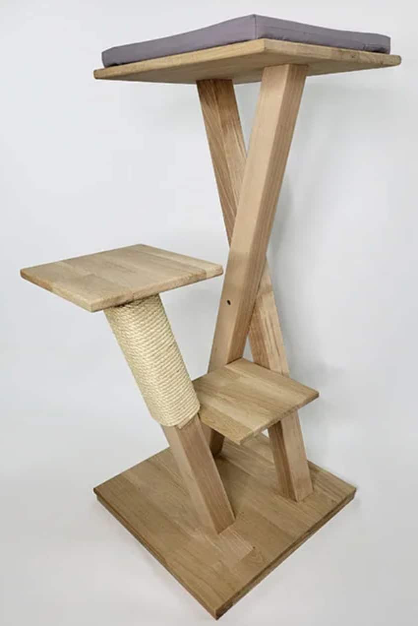 arbre a chat francais bois massif sstyle scandinave