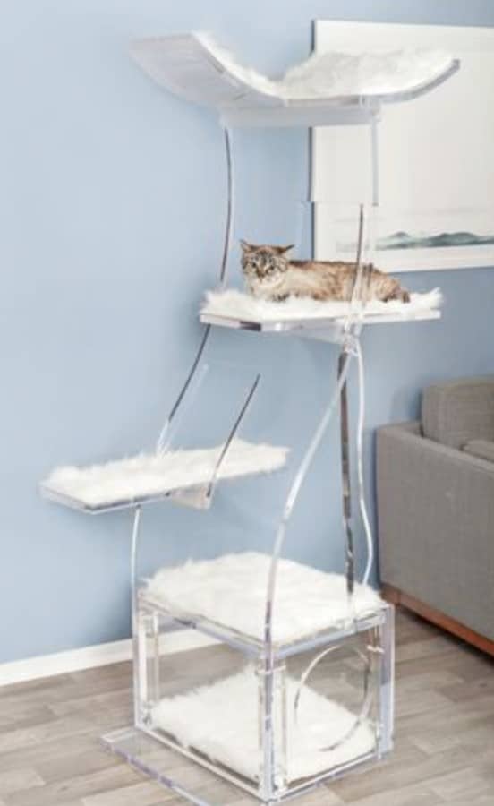 arbre a chat design evolution style luxe cristal