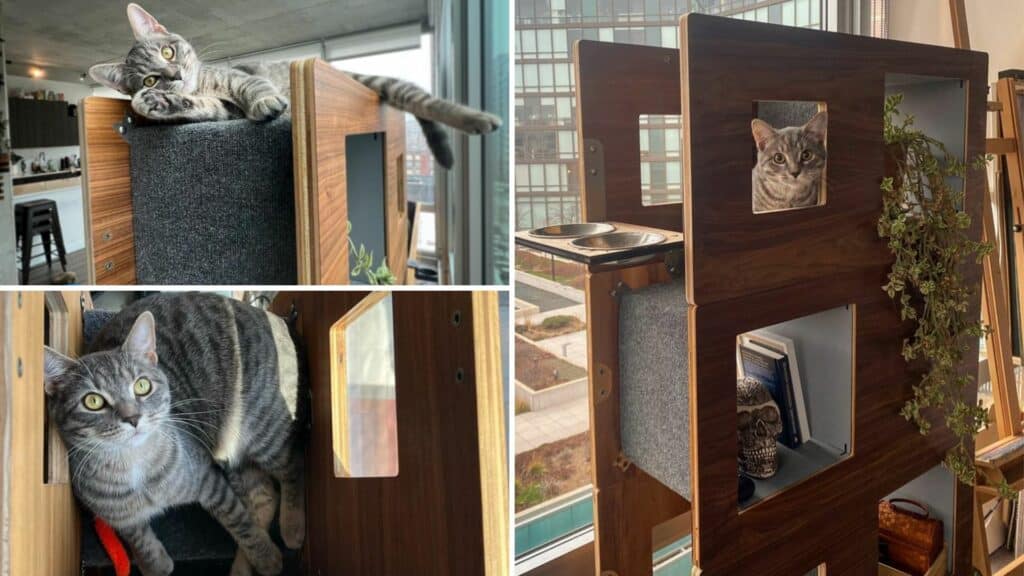 meuble chat multi-fonctionnel