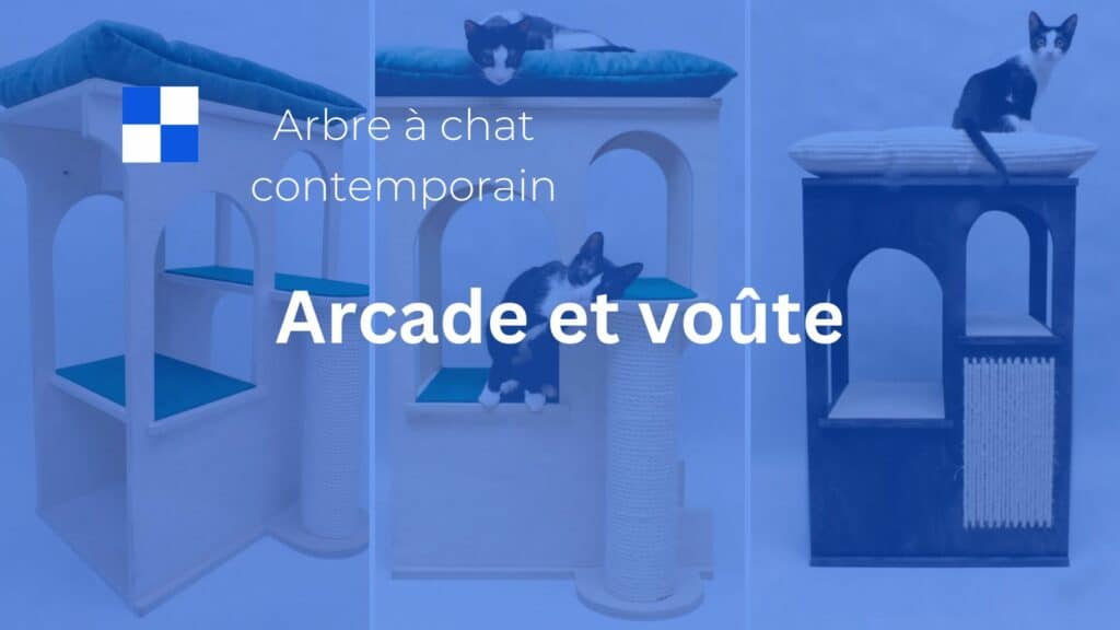 arbre a chat contemporain arcade voute