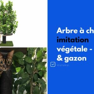 arbre a chat imitation vegetale feuilles