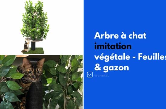 arbre a chat imitation vegetale feuilles