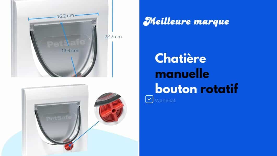 chatiere manuelle bouton rotatif meilleure marque