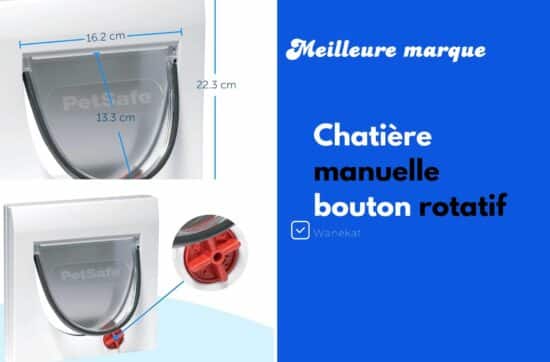 chatiere manuelle bouton rotatif meilleure marque