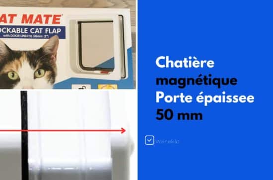 chatiere magnetique 2 positions porte epaisse