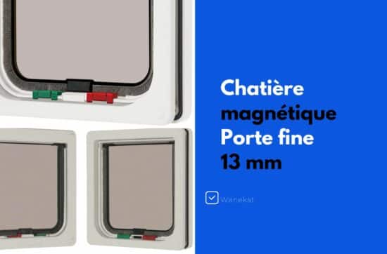 chatiere magnetique 4 positions porte fine