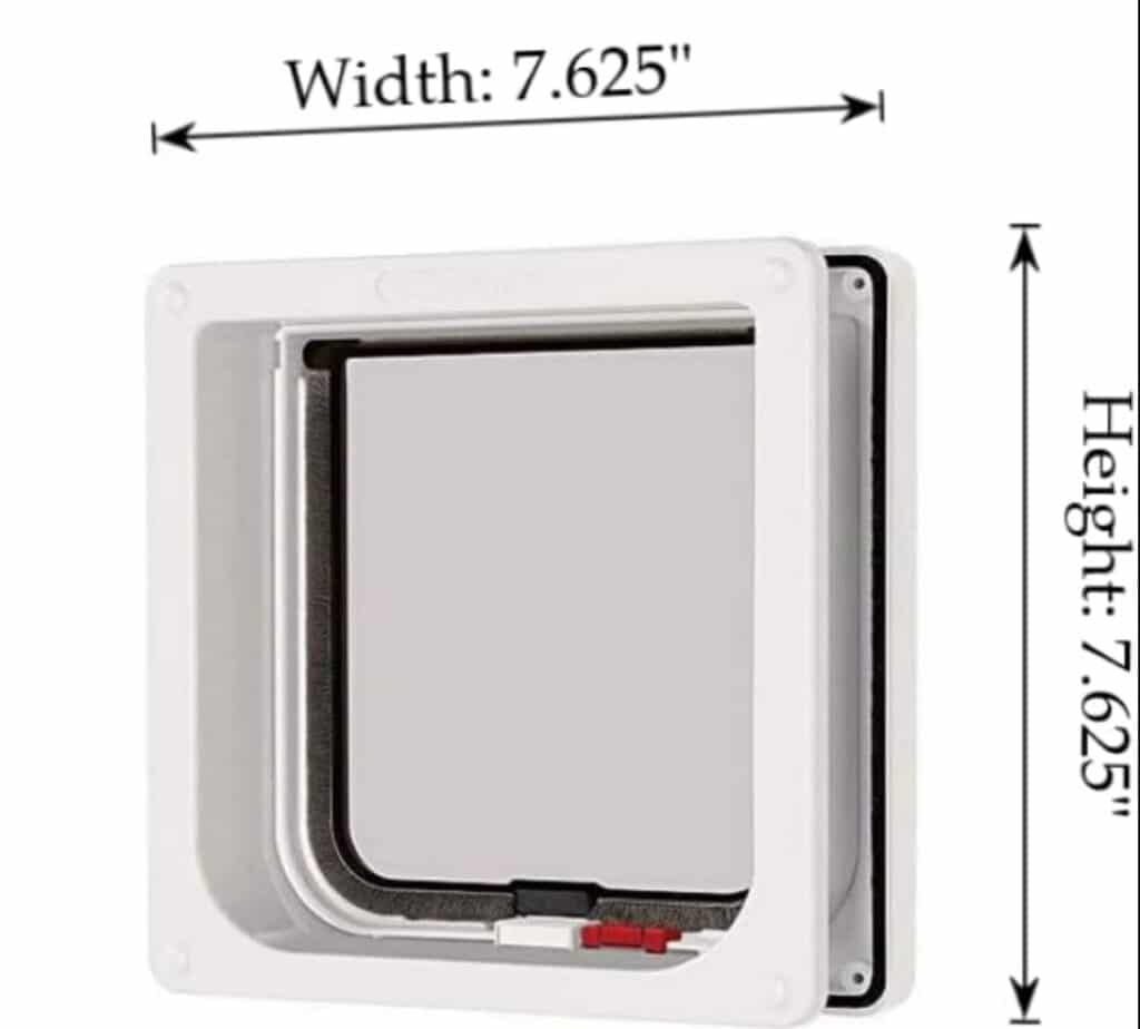 chatiere porte epaisse 19 cm