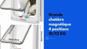 grande chatiere magnetique 4 positions mur porte fenetre avis