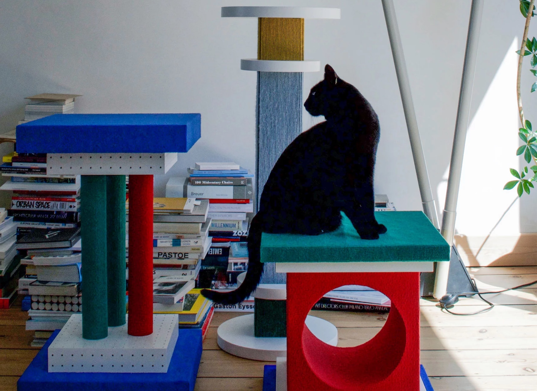 arbre a chat effet moquette retro