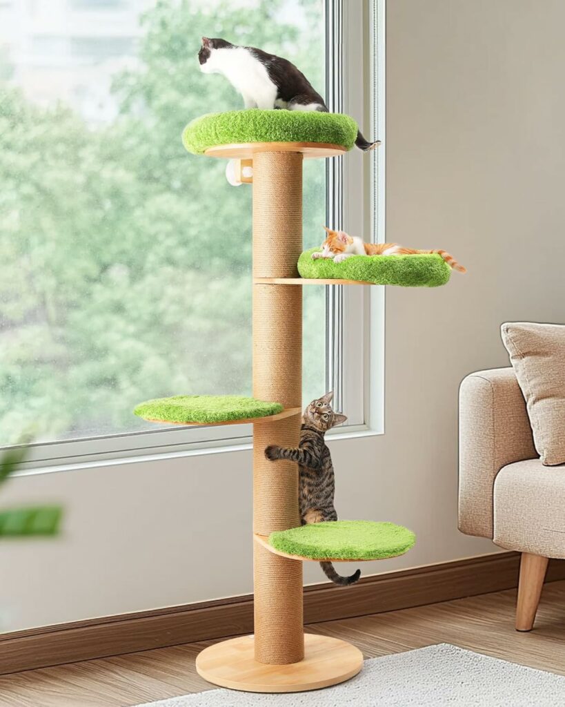 arbre a chat petit espace pivotant ventouse