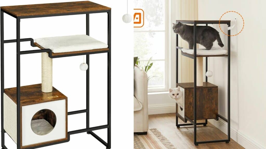 arbre a chat etagere bibliotheque industrielle