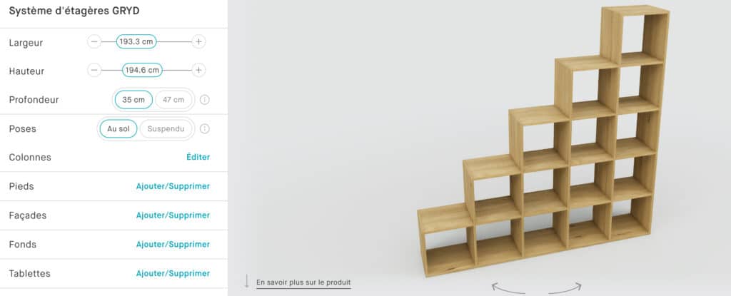 etageres escalier a personnaliser