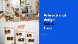 arbre a chat design bois tissu