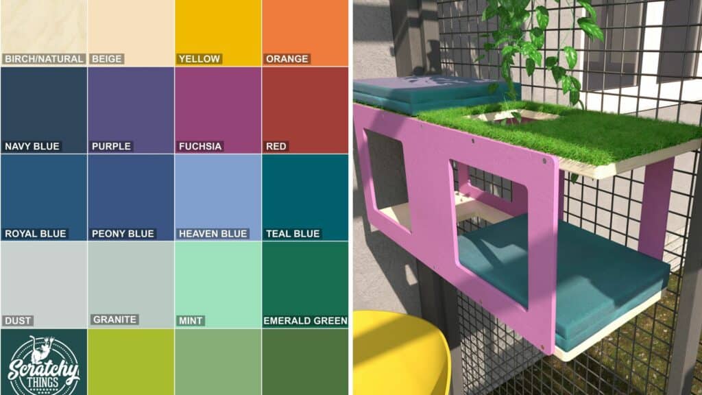 couleur arbre a chat bois exterieur